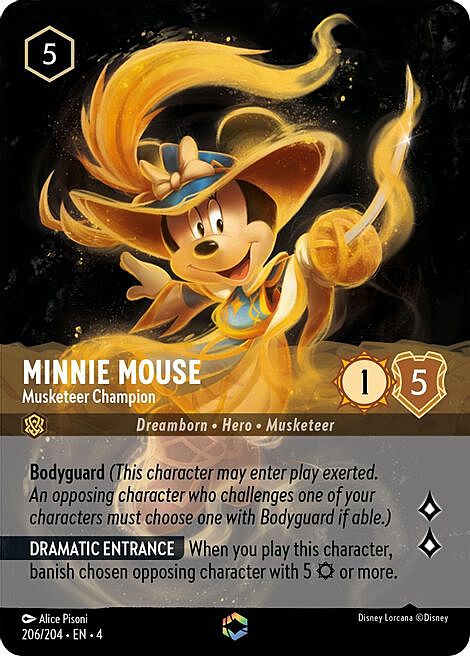 Minnie Mouse - Musketeer Champion Card Front