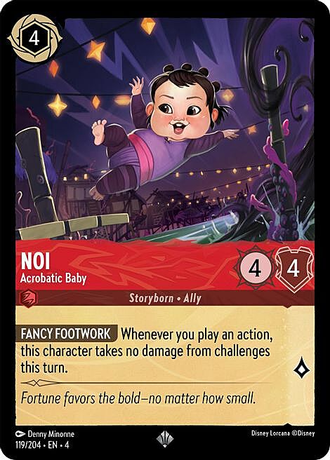 Noi - Acrobatic Baby Card Front