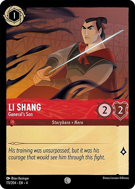 Li Shang - General's Son Card Front