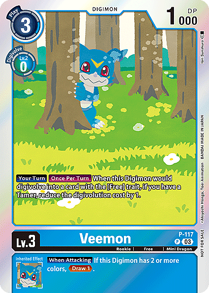 Veemon Card Front