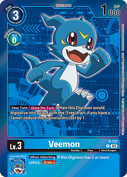 Veemon Card Front