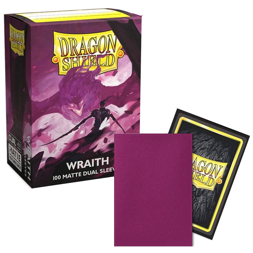 100 Dragon Shield Sleeves - Matte Dual Wraith