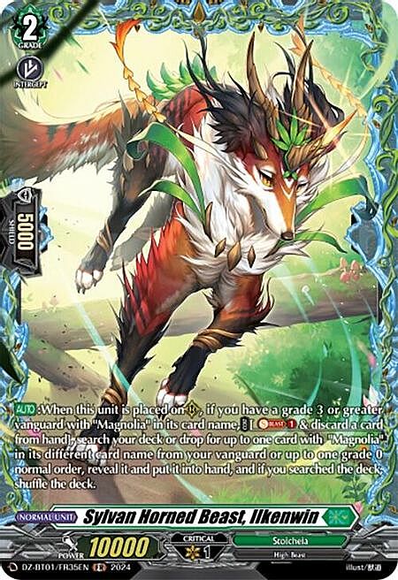 Sylvan Horned Beast, Ilkenwin Card Front