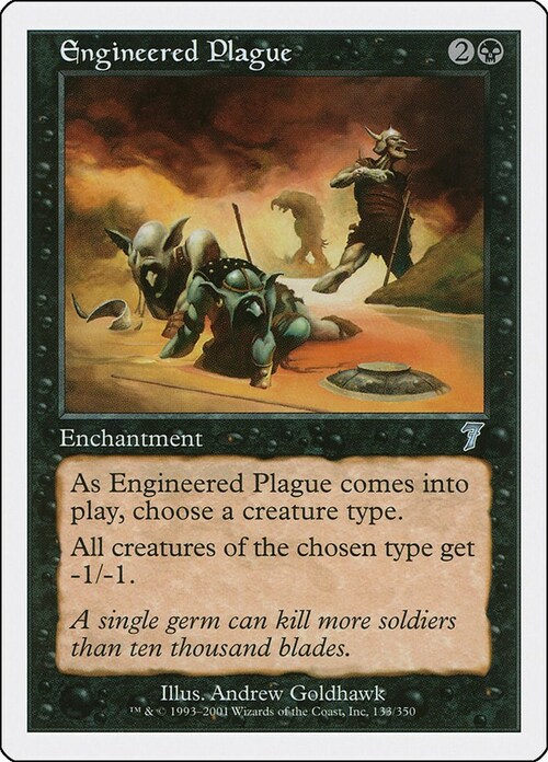 Engineered Plague Card Front