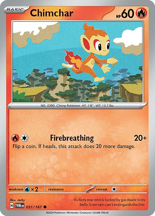 Chimchar Card Front