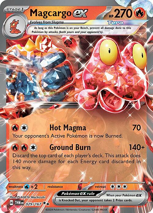 Magcargo ex Card Front