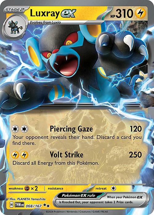 Luxray ex Card Front