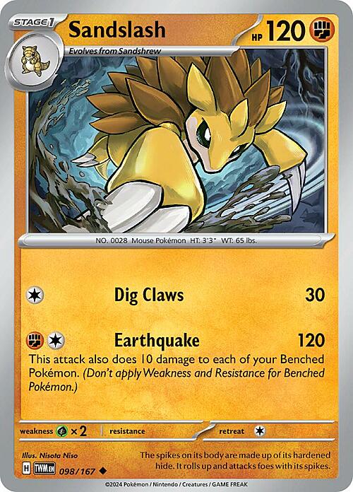 Sandslash Card Front