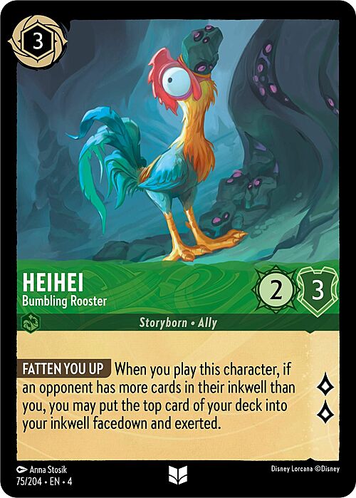 HeiHei - Bumbling Rooster Card Front