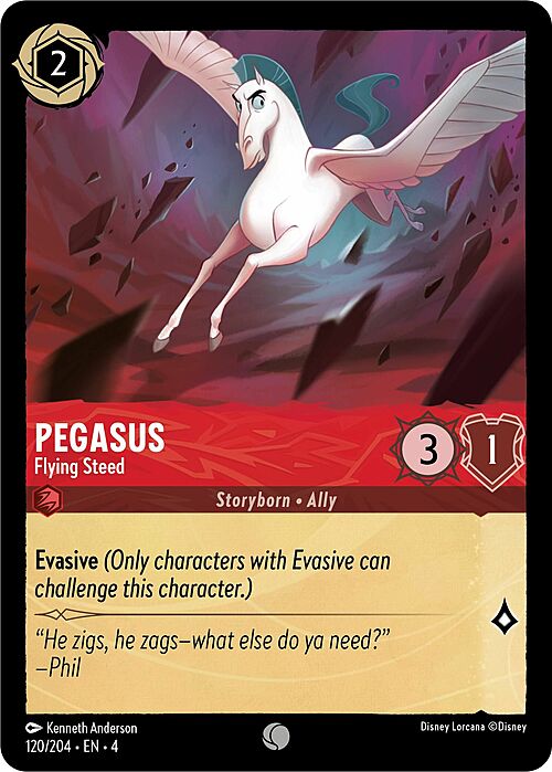 Pegasus - Flying Steed Card Front