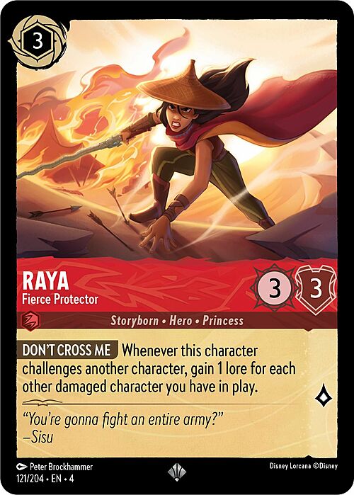 Raya - Fierce Protector Card Front