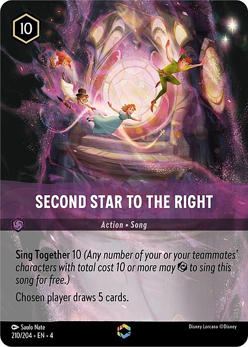 Second Star To The Right Card Front