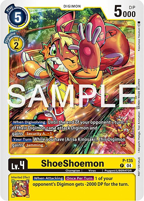 ShoeShoemon Card Front