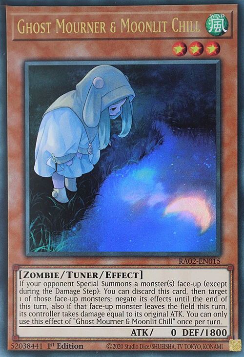 Ghost Mourner & Moonlit Chill Card Front