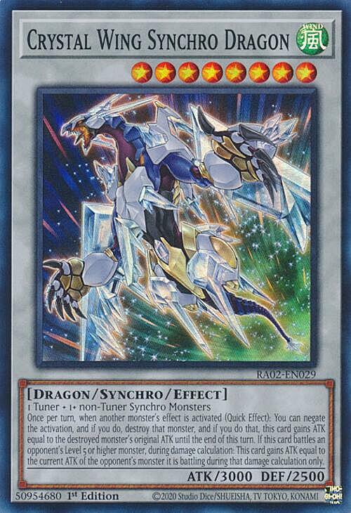 Crystal Wing Synchro Dragon Card Front