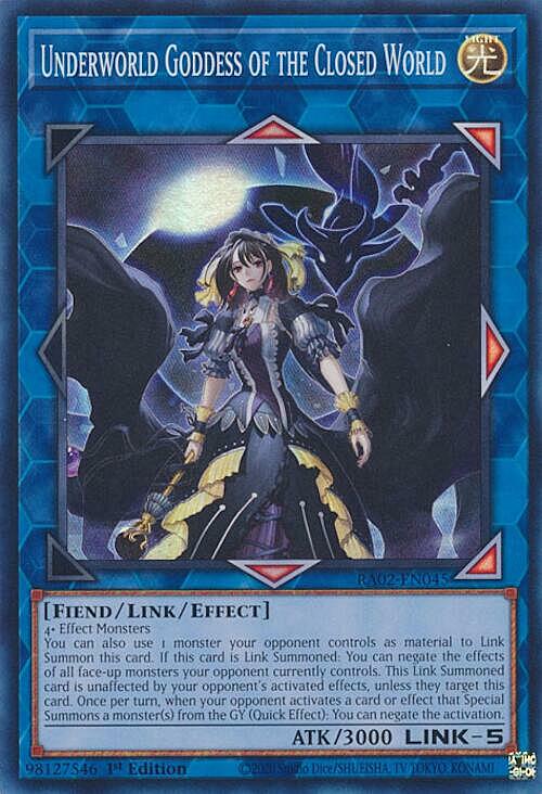 Underworld Goddess of the Closed World Card Front