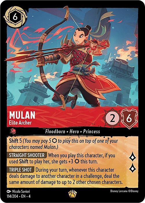 Mulan - Elite Archer Card Front