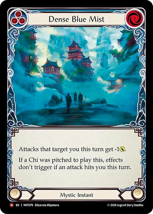 Dense Blue Mist Card Front