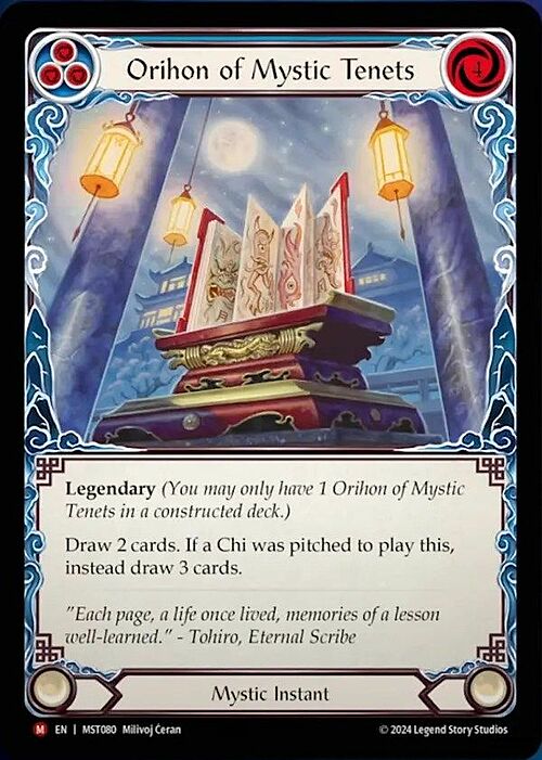 Orihon of Mystic Tenets Card Front