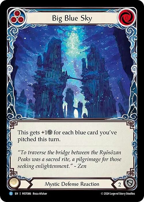 Big Blue Sky Card Front