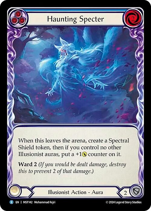 Haunting Specter (Blue) Card Front