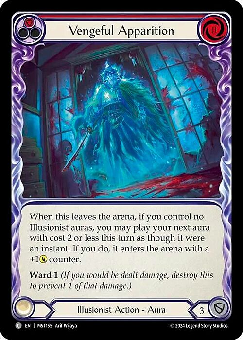 Vengeful Apparition (Red) Card Front