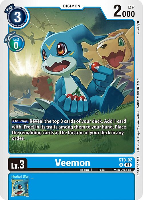 Veemon Card Front