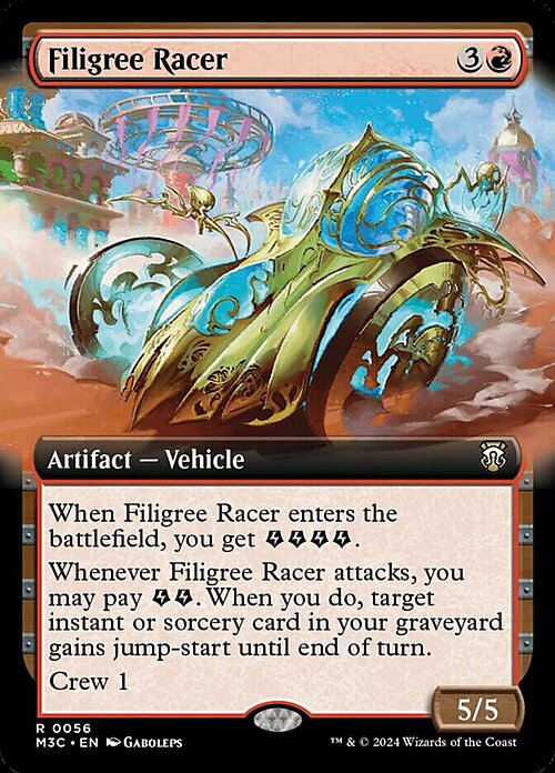 Filigree Racer Card Front