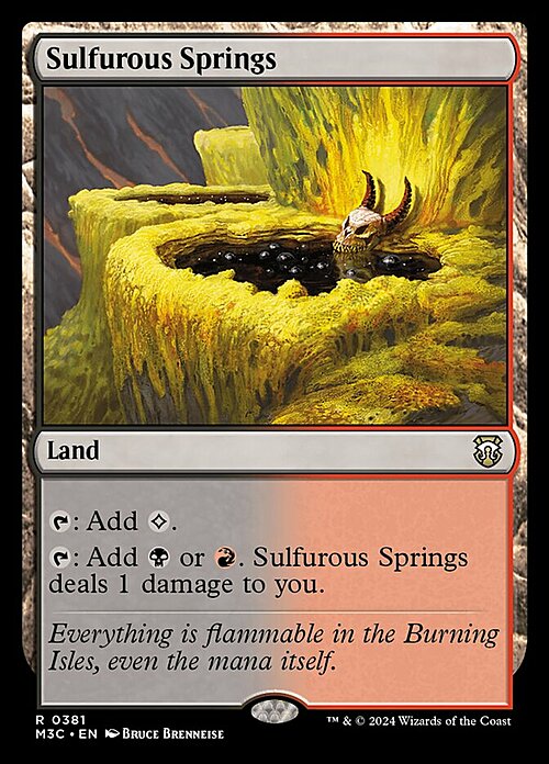 Sulfurous Springs Card Front