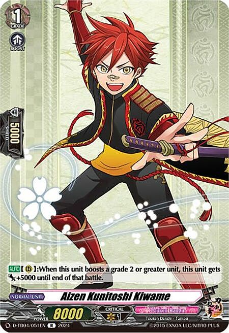 Aizen Kunitoshi Kiwame Card Front