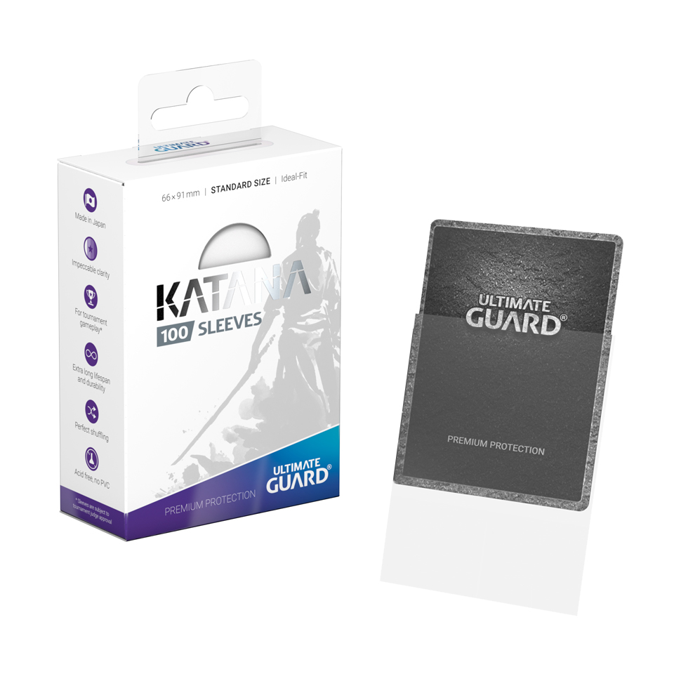 100 Ultimate Guard Katana Sleeves | Transparent