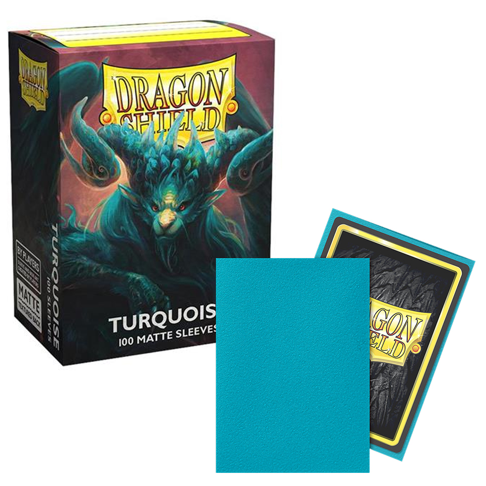 100 Buste Dragon Shield - Opaca Turchese