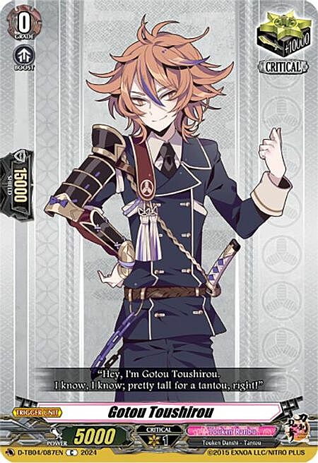 Gotou Toushirou Card Front