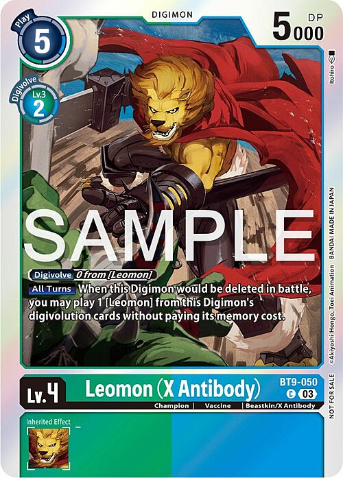 Leomon (X Antibody) Card Front