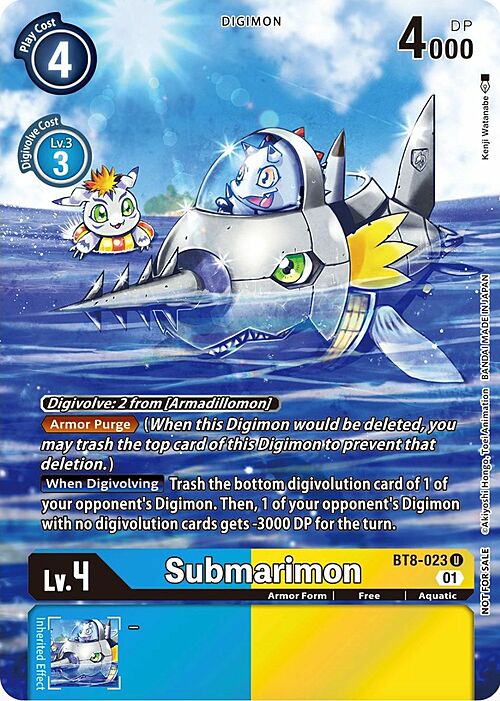 Submarimon Card Front