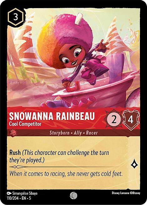 Snowanna Rainbeau - Cool Competitor Card Front