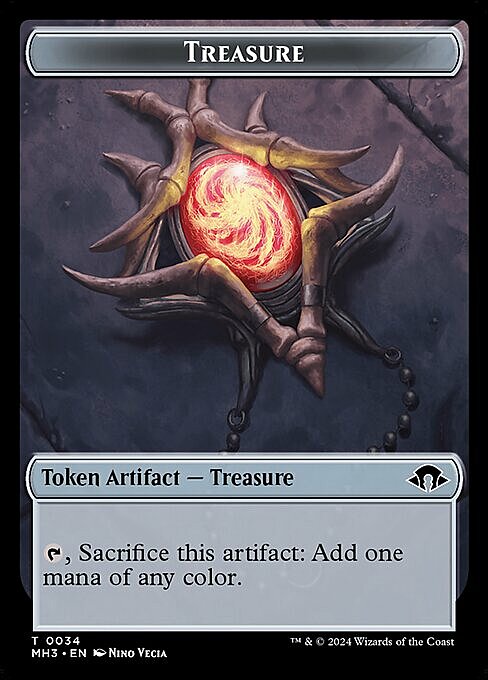 Treasure // Phyrexian Germ Card Front