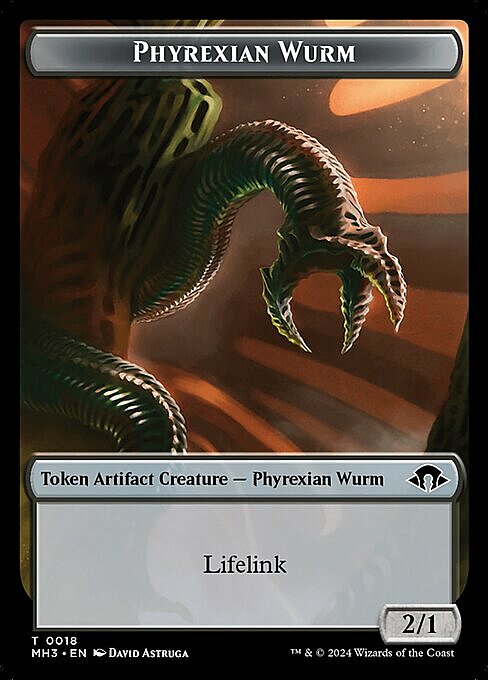 Phyrexian Germ // Phyrexian Wurm Card Front