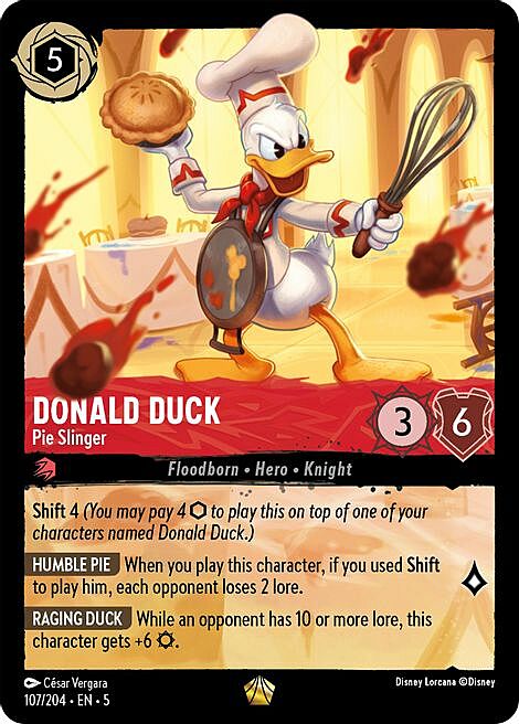 Donald Duck - Pie Slinger Card Front