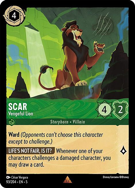 Scar - Vengeful Lion Card Front