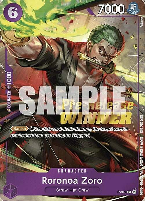 Roronoa Zoro Card Front