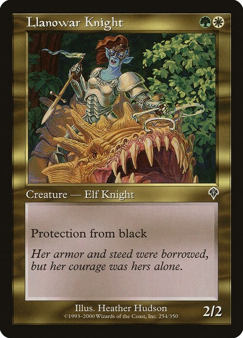 Llanowar Knight Card Front