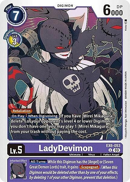 LadyDevimon Card Front