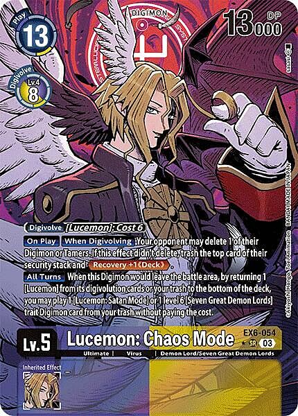 Lucemon: Chaos Mode Card Front