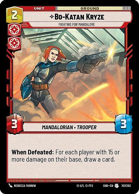 Bo-Katan Kryze - Fighting For Mandalore Card Front