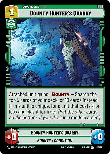 Bounty Hunter's Quarry Card Front