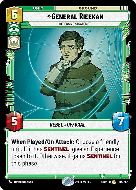 General Rieekan - Defensive Strategist Card Front