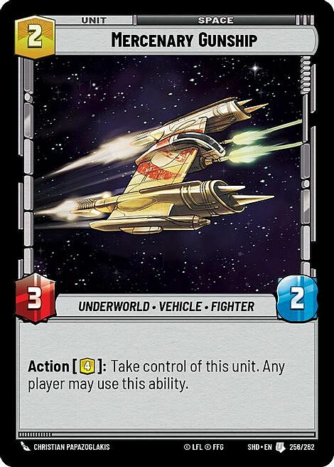 Mercenary Gunship Card Front