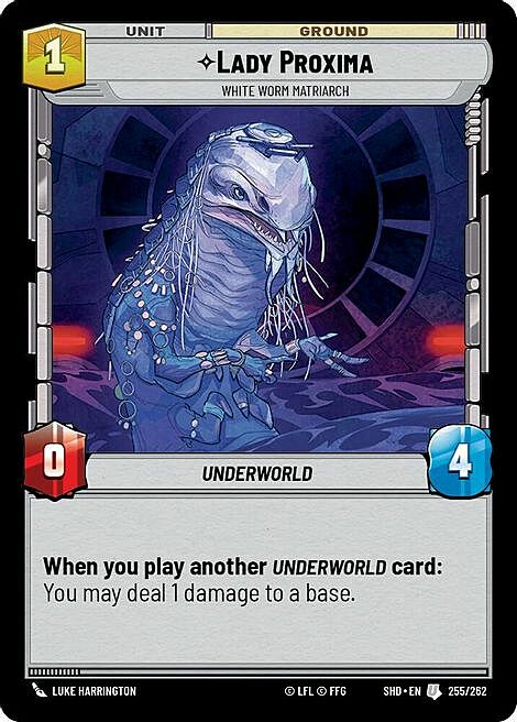 Lady Proxima - White Worm Matriarch Card Front