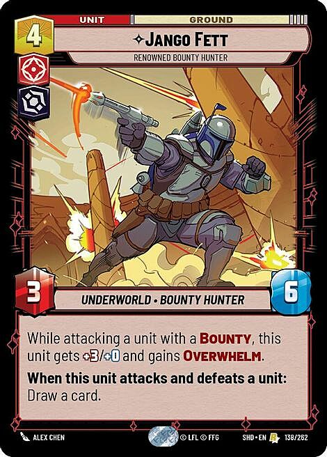 Jango Fett - Renowned Bounty Hunter Card Front